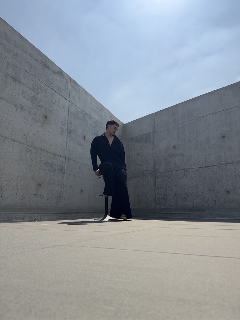 Editorial portrait, concrete